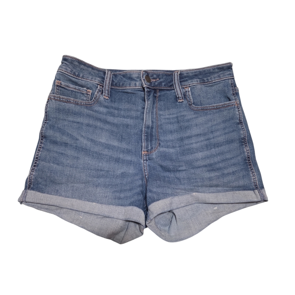 Hollister Curvy High Rise Jean Denim Shorts Size 13